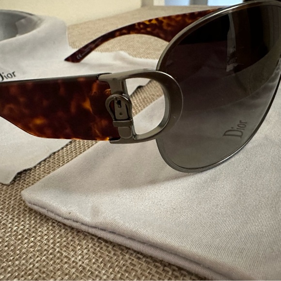 Christian Dior BUCKLE 2 Wrap Sunglasses Fall 2000 Y2K EUC - Picture 4 of 10